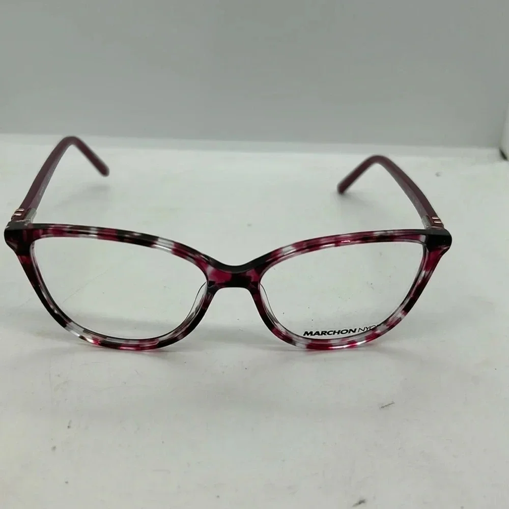 Marchon NYC M-5014 Eyeglasses Frames RXable 640 52 - Tortoise with Wine NWT